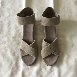 Charleston Shoe Co. Taupe Wedges
